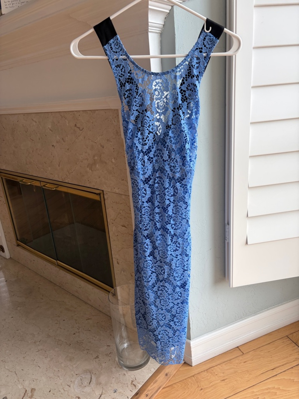 Nanette Lepore Periwinkle Blue Lace Midi Dress